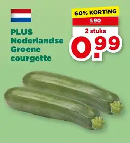 PLUS PLUS Nederlandse Groene courgette aanbieding