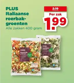 PLUS PLUS Italiaanse roerbak- groenten aanbieding