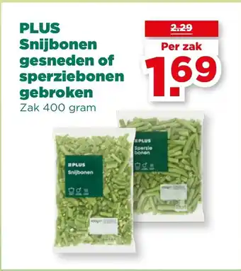 PLUS PLUS Snijbonen gesneden of sperziebonen gebroken aanbieding