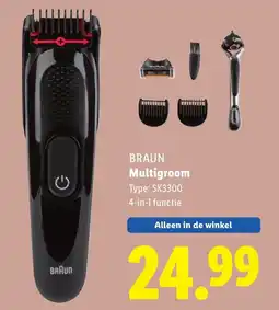 Lidl BRAUN Multigroom aanbieding