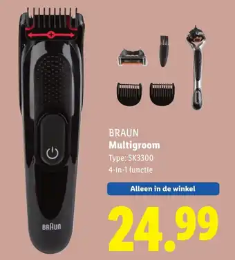 Lidl BRAUN Multigroom aanbieding