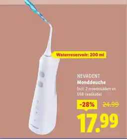 Lidl NEVADENT Monddouche aanbieding