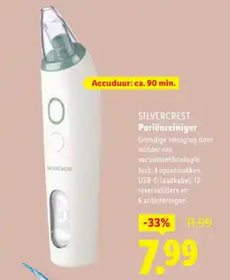 Lidl SILVERCREST Poriënreiniger aanbieding