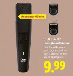 Lidl Cien BEAUTY Haar baardtrimmer aanbieding