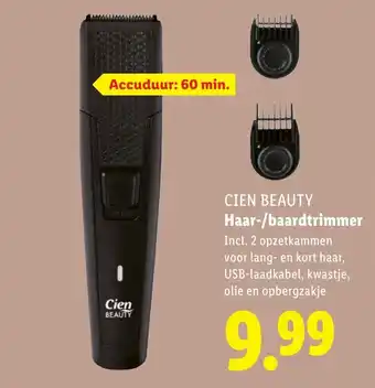 Lidl Cien BEAUTY Haar baardtrimmer aanbieding