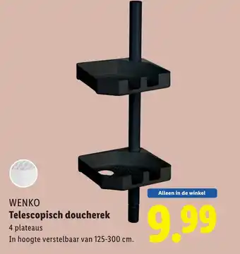 Lidl WENKO Telescopisch doucherek aanbieding