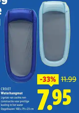 Lidl CRIVIT Waterhangmat aanbieding