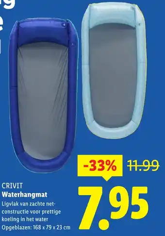 Lidl CRIVIT Waterhangmat aanbieding