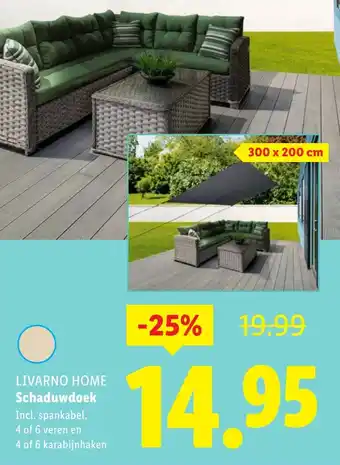Lidl LIVARNO HOME Schaduwdoek aanbieding