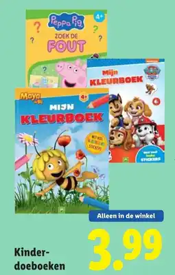 Lidl Kinder doeboeken aanbieding