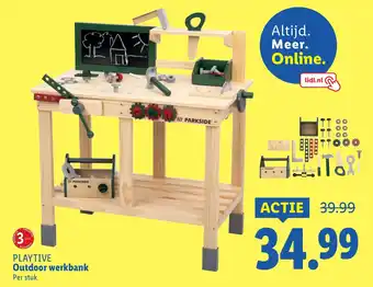 Lidl PLAYTIVE Outdoor werkbank aanbieding