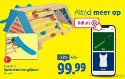 Lidl PLAYTIVE Speeltoestel met glijbaan aanbieding