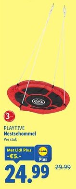 Lidl PLAYTIVE Nestschommel aanbieding