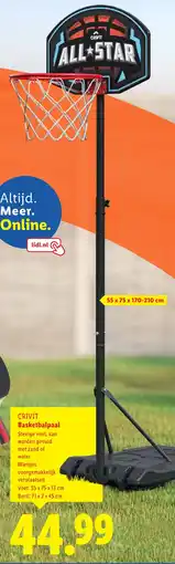 Lidl CRIVIT Basketbalpaal aanbieding