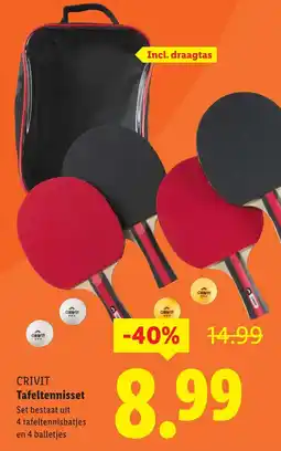 Lidl CRIVIT Tafeltennisset aanbieding