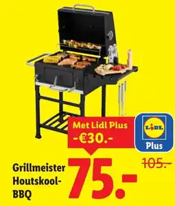 Lidl Grillmeister Houtskool BBQ aanbieding