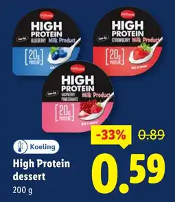 Lidl High Protein dessert aanbieding