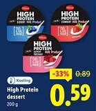 Lidl High Protein dessert aanbieding