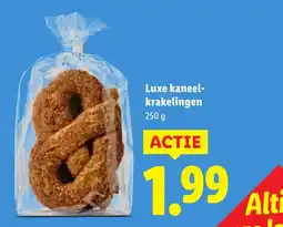 Lidl Luxe kaneel- krakelingen aanbieding