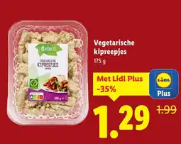 Lidl Vegetarische kipreepjes aanbieding