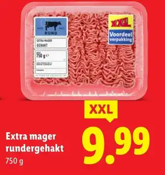 Lidl Extra mager rundergehakt aanbieding