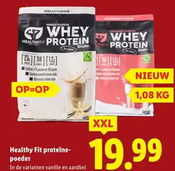 Lidl Healthy Fit proteïne poeder aanbieding