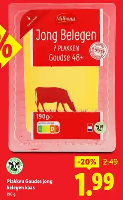 Lidl Plakken Goudse jong belegen kaas aanbieding