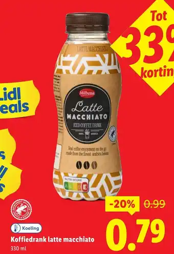 Lidl Koffiedrank latte macchiato aanbieding