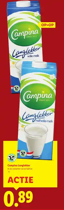 Lidl Campina Langlekker aanbieding