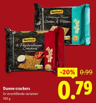 Lidl Dunne crackers aanbieding