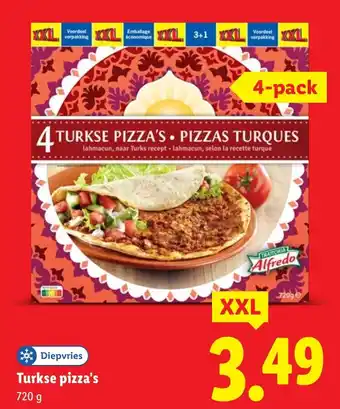Lidl Turkse pizza's aanbieding