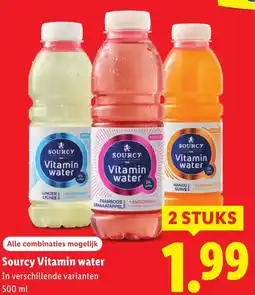 Lidl Sourcy Vitamin water aanbieding