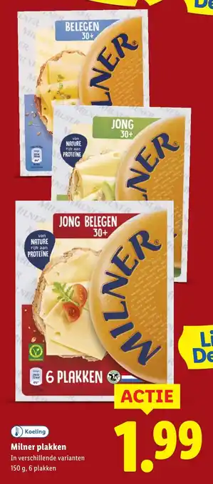 Lidl Milner plakken aanbieding