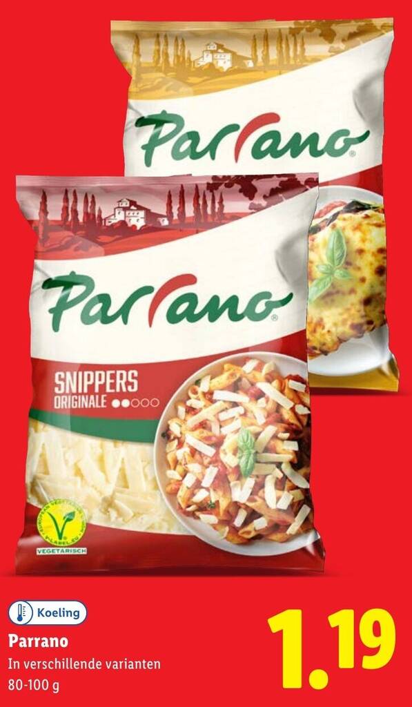 Parrano 80 - 100 g aanbieding bij Lidl
