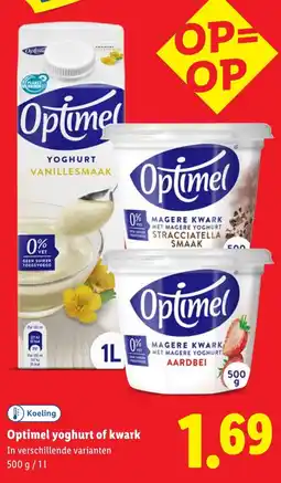 Lidl Optimel yoghurt of kwark aanbieding