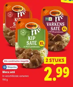 Lidl Mora saté aanbieding