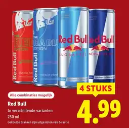 Lidl Red Bull aanbieding
