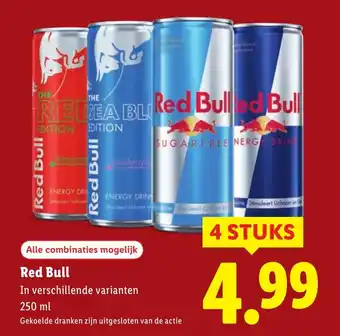 Lidl Red Bull aanbieding