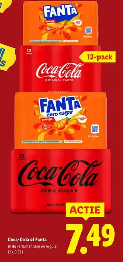 Lidl Coca-Cola of Fanta aanbieding