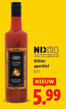 Lidl Glitter aperitief 0,71 aanbieding
