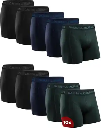 Amazon DANISH ENDURANCE Boxershorts voor Heren, Elastisch Zacht Katoen, met of zonder Gulp, 6-pack aanbieding