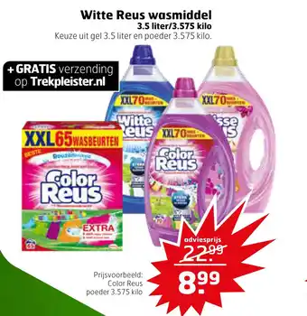 Trekpleister Witte Reus wasmiddel aanbieding