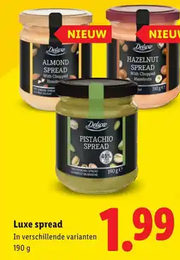 Lidl Luxe spread aanbieding