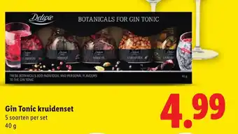Lidl Gin Tonic kruidenset aanbieding