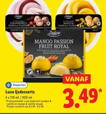 Lidl Luxe ijsdesserts aanbieding