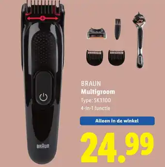 Lidl Braun Multigroom aanbieding