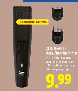 Lidl Cien beauty Haar/baardtrimmer aanbieding