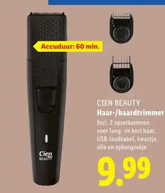 Lidl Cien beauty Haar/baardtrimmer aanbieding