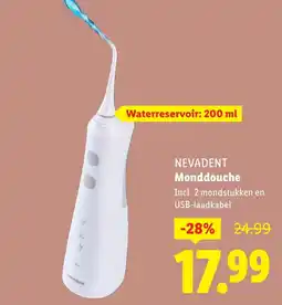 Lidl Nevadent Monddouche aanbieding