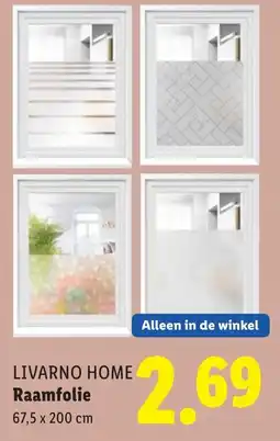 Lidl Livarno home Raamfolie aanbieding